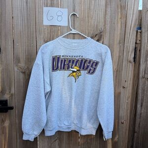 Minnesota Vikings Gray Sweatshirt Size Large